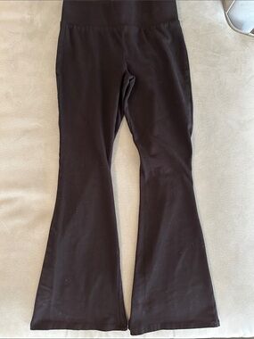 Girls M (10/12)) Thereabouts Black Flare Leggings